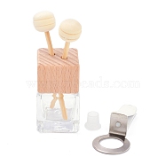 Air Freshener Glass Bottles, with Clip and Aroma Stick, for Refillable Empty Perfume Bottles, Bisque, 73.5x27x27mm(AJEW-K030-15)
