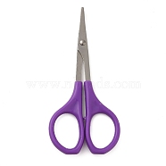 Bent Tip Iron Scissors, with Plastic Handle, Purple, 8.9x4.1x0.6cm(TOOL-XCP0001-76)