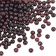 Natural Garnet Beads Strands, Round, 4mm, Hole: 1mm, about 98pcs/Strand, 15.55''(39.5cm), 2strand/box(G-OC0001-25-4mm)