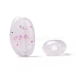 Opaque Acrylic with Point Pattern Beads, Rice, Thistle, 13.4~14.3x9.2x5.3~5.5mm, Hole: 1.8mm(OACR-G010-01C)