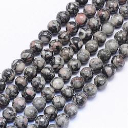 Natural Petrified Wood Bead Strands, Round, 6mm, Hole: 1mm; about 62pcs/strand, 15.74 inches(G-F425-44)