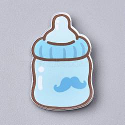 Fridge Magnets Acrylic Decorations, Feeder, Sky Blue, 40x25x4mm(AJEW-F042-03A)