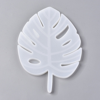 DIY Monstera Cup Pad Silicone Molds, for UV Resin, Epoxy Resin Jewelry Making, White, 245x170x10mm, Inner Size: 242x168mm