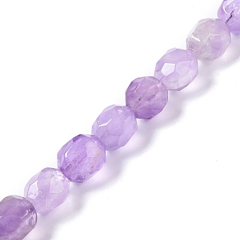 Natural Ametrine Beads Strands, Faceted, Oval, 14~15x10~11x9~10mm, Hole: 1mm, about 28pcs/strand, 15.47 inch(39.3cm)