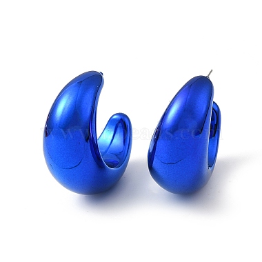 Arch Acrylic Stud Earrings(EJEW-P251-17)-2