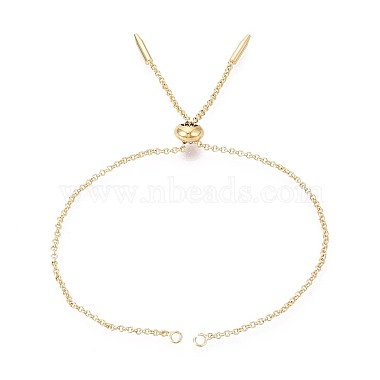 Adjustable Brass Slider Bracelets Making(KK-T059-01G-NF)-1
