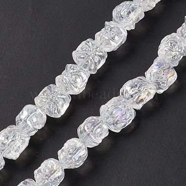 Clear AB Lion Glass Beads