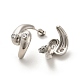 Boucles d'oreilles en laiton plaqué en forme de larme(EJEW-M240-07P)-2