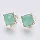 Faceted Glass Stud Earring Findings(X-GLAA-F084-C08)-1