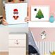 48 Sheets 8 Styles Christmas Paper Make a Face Stickers(DIY-WH0467-007)-7