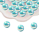 20Pcs UV Plating Rainbow Iridescent Acrylic Beads(PACR-FP0001-06)-2
