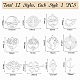 12Pcs 12 Styles 201 Stainless Steel Connector Charms(STAS-SZ0002-58)-7