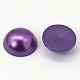 Half Round Domed Imitated Pearl Acrylic Cabochons(OACR-H001-1F)-2