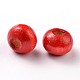 Perles en bois naturel teint(WOOD-Q006-6mm-01-LF)-1