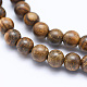 Brins de perles en bois de padouk africain naturel(X-WOOD-P011-02-6mm)-3