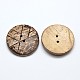 2 Holes Flat Round Coconut Sewing Buttons(BUTT-O008-05)-2
