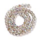 Half Rainbow Plated Electroplate Beads Strands(EGLA-H104-08A-HR03)-2