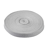 Cotton Twill Tape Ribbons, Herringbone Ribbons, for Sewing Craft, Gray, 3/4 inch(20mm), 45m/roll(OCOR-TAC0009-09A)
