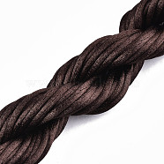 Polyester Thread, Coconut Brown, 2mm, about 10m/bundle(OCOR-S124-10)