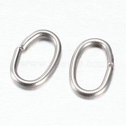 201 Stainless Steel Quick Link Connectors, Linking Rings, Oval, Stainless Steel Color, 7x4.5x0.8mm, Hole: 3x5mm(STAS-P171-71P)