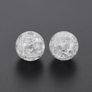 Perles en acrylique transparentes craquelées(MACR-S373-66B-N12)-2