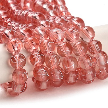 Chapelets de perles en verre transparent drawbench(GLAD-Q012-8mm-01)-2