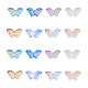 Cheriswelry 160pcs 8 couleurs pendentifs en verre bicolore(DIY-CW0001-23)-1