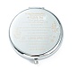 (Defective Closeout Sale: Alphabet Misprint) Stainless Steel Base Portable Makeup Compact Mirrors(STAS-XCP0001-36)-4
