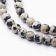 Natural Dalmatian Jasper Beads Strands(GSR4mmC004)-2