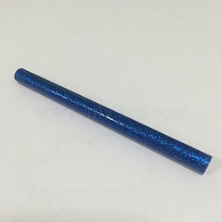 Hot Melt Plastic Glue Sticks, Use for Glue Gun, Blue, 100x7mm(X-TOOL-WH0004-A06)