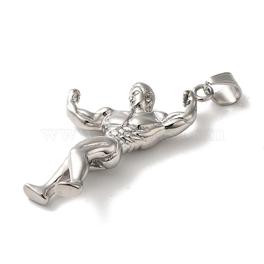 Non-Tarnish Hip Hop Fitness 316L Surgical Stainless Steel Pendants(STAS-H194-01P-02)-2