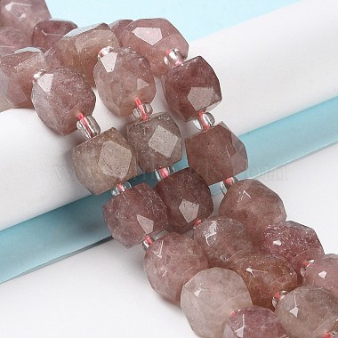 Synthetic Strawberry Quartz Beads Strands(G-B065-A08)-2