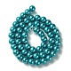 Brins de perles rondes en verre teinté écologique(HY-A002-8mm-RB073)-2