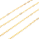 Brass Paperclip Chains(CHC-R134-G)-1