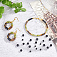 143Pcs 2 Sizes Natural Black Onyx(Dyed & Heated) Beads(G-AR0005-03)-5