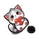 ハートのエナメルピンが付いた猫(JEWB-I055-05EB-02)-3