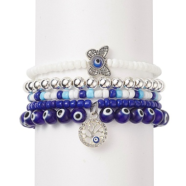 Blue Alloy Bracelets