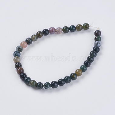 Natural Indian Agate Beads Strands(X-G-G515-4mm-05)-2