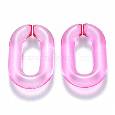 HotPink Oval Acrylic Quick Link Connectors