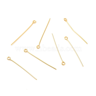 3.2cm Real 18K Gold Plated Brass Eye Pins