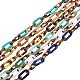 6 Strands 6 Colors Handmade Acrylic Figaro Chains(AJEW-FH0002-03)-1