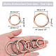 WADORN 12Pcs 6 Styles Zinc Alloy Spring Gate Rings(FIND-WR0007-08)-2