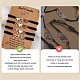 4Pcs 4 Style Stainless Steel Heart Link Bracelets Set(BJEW-SW00106-03)-3