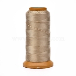 Polyester Threads, for Jewelry Making, Tan, 0.2mm, about 1093.61 yards(1000m)/roll(X-NWIR-G018-B-21)