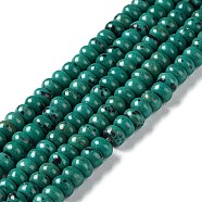 Synthetic Turquoise Beads Strands, Rondelle, 3x5mm, Hole: 12mm, about 125pcs/strand, 15.75''(40cm)(G-Q088-B01-01)