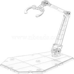 Plastic Model Toy Assembled Holder, with Iron Screws & Nuts, Clear, 118x92.5x4mm(ODIS-WH0010-36)