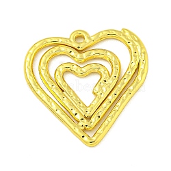 304 Stainless Steel Pendants, Real 18K Gold Plated, Heart, 26x26x1.5mm, Hole: 1.6mm(STAS-Z085-01G-03)