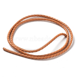 Braided Leather Cord, Peru, 3mm, 50yards/bundle(VL3mm-30)