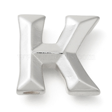 Platinum Letter K Brass Pendants