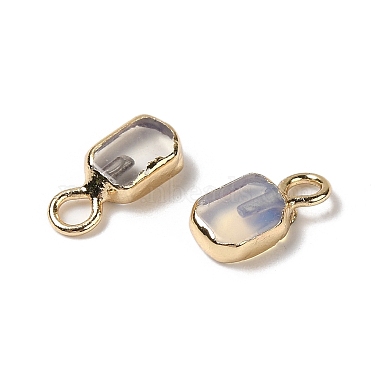 Opalite Rectangle Charms(G-Q169-07G-01)-2